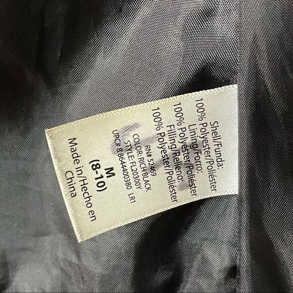 Faded Glory Black Puffer Coat - Women’s M - Picture 7 of 7